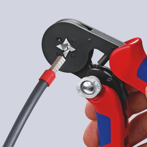 Knipex Self-Adjusting Crimping Pliers for Wire Ferrules with Lateral Access 180mm 97 53 04